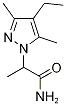 2-(4-乙基-3,5-二甲基-1H-吡唑-1-基)丙酰胺,1217862-61-7,结构式