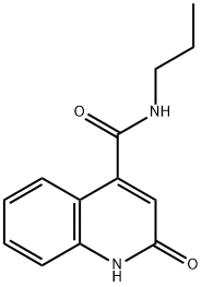 2-羟基-正丙基喹啉-4-甲酰胺 结构式