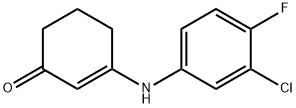 2-cyclohexen-1-one, 3-[(3-chloro-4-fluorophenyl)amino]- Structure