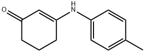 3-(4-メチルアニリノ)-2-シクロヘキセン-1-オン 化学構造式