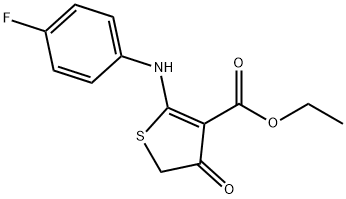 3-thiophenecarboxylic acid, 2-[(4-fluorophenyl)amino]-4,5-|2-[(4-氟苯基)氨基]-4-氧代-4,5-二氢噻吩-3-甲酸乙酯