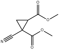 Dimethyl 1-cyanocyclopropane-1,2-dicarboxylate Struktur