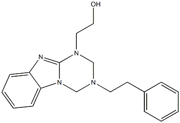 2-[3-(2-苯基乙基)-3,4-二氢[1,3,5]三嗪并[1,2-A]苯并咪唑-1(2H)-基]乙醇, 1306739-83-2, 结构式
