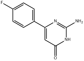 2-氨基-6-(4-氟苯基)嘧啶-4(3H)-酮, 98305-74-9, 结构式