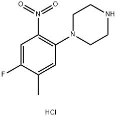 1261079-66-6 1-(4-Fluoro-5-methyl-2-nitrophenyl)piperazine hydrochloride