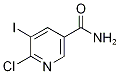 6-Chloro-5-iodopyridine-3-carboxamide 化学構造式