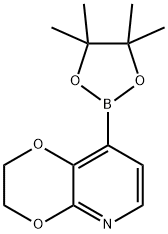 8-(4,4,5,5-Tetramethyl-1,3,2-dioxaborolan-2-yl)-2,3-dihydro-[1,4]dioxino[2,3-b]pyridine, 1309980-14-0, 结构式