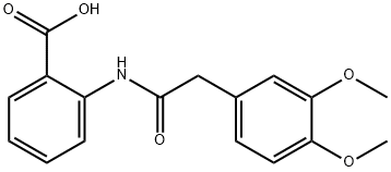 2-[2-(3,4-二甲氧基-苯基)-乙酰基氨基]-苯甲酸,330635-41-1,结构式