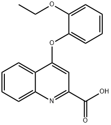 4-(2-乙氧基苯氧基)喹啉-2-羧酸, 1255147-01-3, 结构式