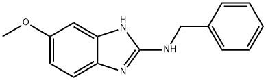 N-Benzyl-6-methoxy-1H-benzimidazol-2-amine 化学構造式