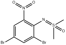 N-(2,4-Dibromo-6-nitrophenyl)-S,S-dimethylsulfoximine Structure