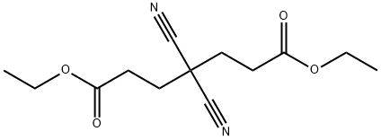 Diethyl 4,4-dicyanoheptanedioate Struktur