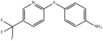 4-{[5-(Trifluoromethyl)-2-pyridinyl]-sulfanyl}aniline Structure