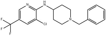 N-(1-Benzylpiperidin-4-yl)-3-chloro-5-(trifluoromethyl)pyridin-2-amine Structure