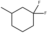 1,1-二氟-3-甲基环己烷,74185-73-2,结构式