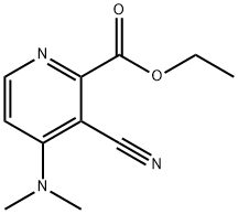 Ethyl 3-cyano-4-(dimethylamino)-2-pyridinecarboxylate 结构式