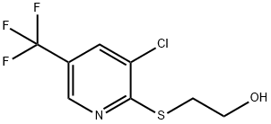 2-(3-Chloro-5-(trifluoromethyl)pyridin-2-ylsulfanyl)ethanol Structure