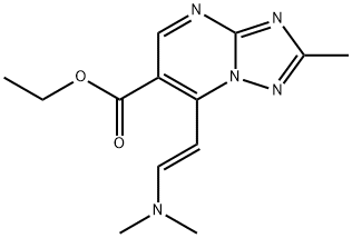 Ethyl 7-[(E)-2-(dimethylamino)vinyl]-2-methyl-[1,2,4]triazolo[1,5-a]pyrimidine-6-carboxylate Structure
