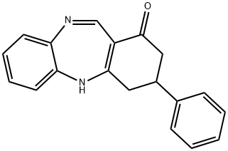 3-Phenyl-2,3,4,5-tetrahydro-1H-dibenzo-[b,e][1,4]diazepin-1-one 化学構造式