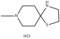 8-甲基-1-硫杂-4,8-二氮杂螺[4.5]癸烷盐酸盐, 1221575-00-3, 结构式