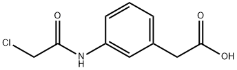N-Chloroacetyl-3-aminophenylacetic acid 结构式