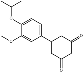 5-(4-异丙氧基-3-甲氧苯基)环己烷-1,3-二酮,1255147-58-0,结构式