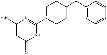6-氨基-2-(4-苄基哌啶-1-基)嘧啶-4(3H)-酮 结构式