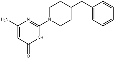 6-氨基-2-(4-苄基哌啶-1-基)嘧啶-4(3H)-酮,1030700-23-2,结构式