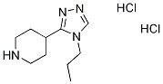 4-(4-Propyl-4H-1,2,4-triazol-3-yl)piperidine dihydrochloride Struktur