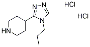 4-(4-Propyl-4H-1,2,4-triazol-3-yl)piperidine dihydrochloride 化学構造式