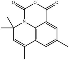 5,5,7,9-Tetramethyl-1H,5H-[1,3]oxazino[5,4,3-ij]-quinoline-1,3-dione 化学構造式