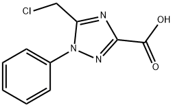 5-(Chloromethyl)-1-phenyl-1H-1,2,4-triazole-3-carboxylic acid Structure