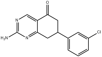 2-氨基-7-(3-氯苯基)-7,8-二氢-6H-喹唑啉-5-酮,351163-39-8,结构式