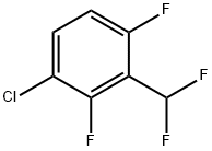 1-Chloro-3-(difluoromethyl)-2,4-difluorobenzene Struktur