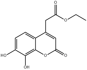 (7,8-二羟基-2-氧代-2H-苯并吡喃-4-基)乙酸乙酯, 854045-68-4, 结构式