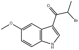 2-Bromo-1-(5-methoxy-1H-indol-3-yl)propan-1-one|2-溴-1-(5-甲氧基-1H-吲哚-3-基)丙-1-酮