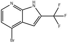 4-溴-2-(三氟甲基)-1H-吡咯并[2,3-B]吡啶, 1256818-71-9, 结构式