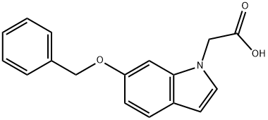 [6-(Benzyloxy)-1H-indol-1-yl]acetic acid Struktur