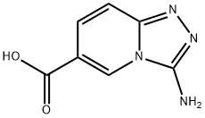3-アミノ[1,2,4]トリアゾロ[4,3-A]ピリジン-6-カルボン酸 化学構造式