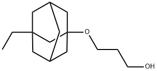 3-[(3-Ethyl-1-adamantyl)oxy]propan-1-ol Struktur
