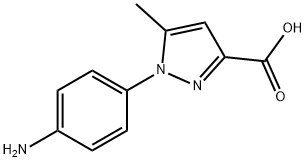 1-(4-Aminophenyl)-5-methyl-1H-pyrazole-3-carboxylic acid,1261079-60-0,结构式