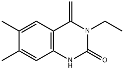 3-Ethyl-6,7-dimethyl-4-methylene-3,4-dihydroquinazolin-2(1H)-one 化学構造式