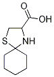 1-Thia-4-azaspiro[4.5]decane-3-carboxylic acid 结构式