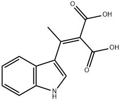 2-(1-(1H-Indol-3-yl)ethylidene)malonic acid Struktur