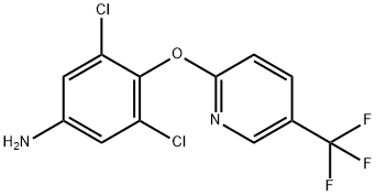2-(4-Amino-2,6-dichlorophenoxy)-5-(trifluoromethyl)pyridine 结构式