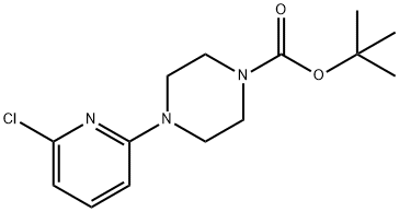 4-(6-氯吡啶-2-基)哌嗪-1-羧酸盐叔丁酯, 1239369-20-0, 结构式