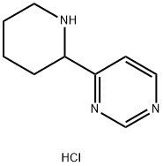 4-Piperidin-2-yl-pyrimidine dihydrochloride Struktur