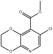 Methyl 7-chloro-2,3-dihydro-[1,4]dioxino-[2,3-b]pyridine-8-carboxylate Structure