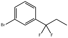 1-Bromo-3-(1,1-difluoropropyl)benzene Struktur