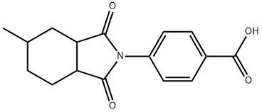 4-(5-Methyl-1,3-dioxooctahydro-2H-isoindol-2-yl)benzoic acid Structure